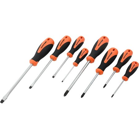 DYNAMIC Tools 8 Piece Assorted Screwdriver Set, Comfort Grip Handles D062510